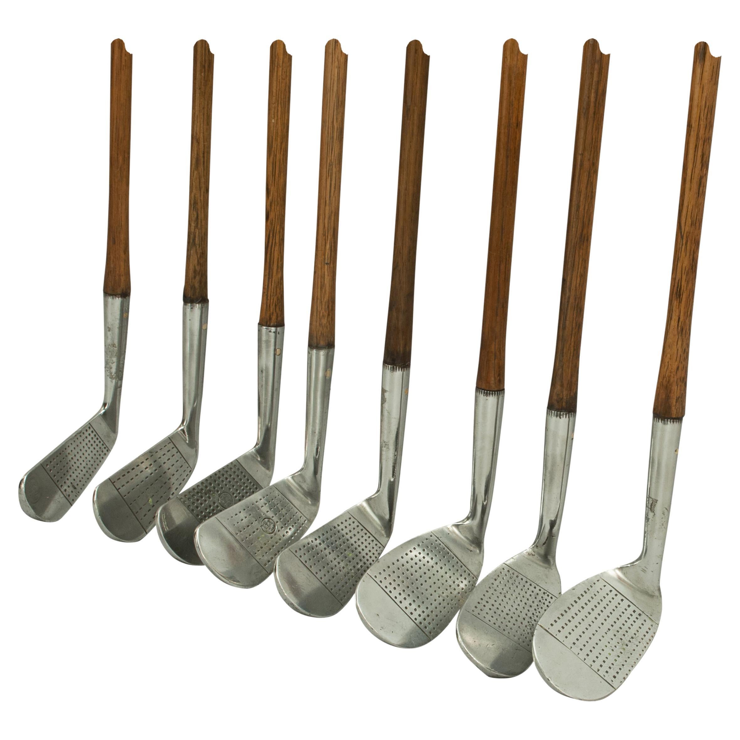 Set of Playable Hickory Golf Clubs