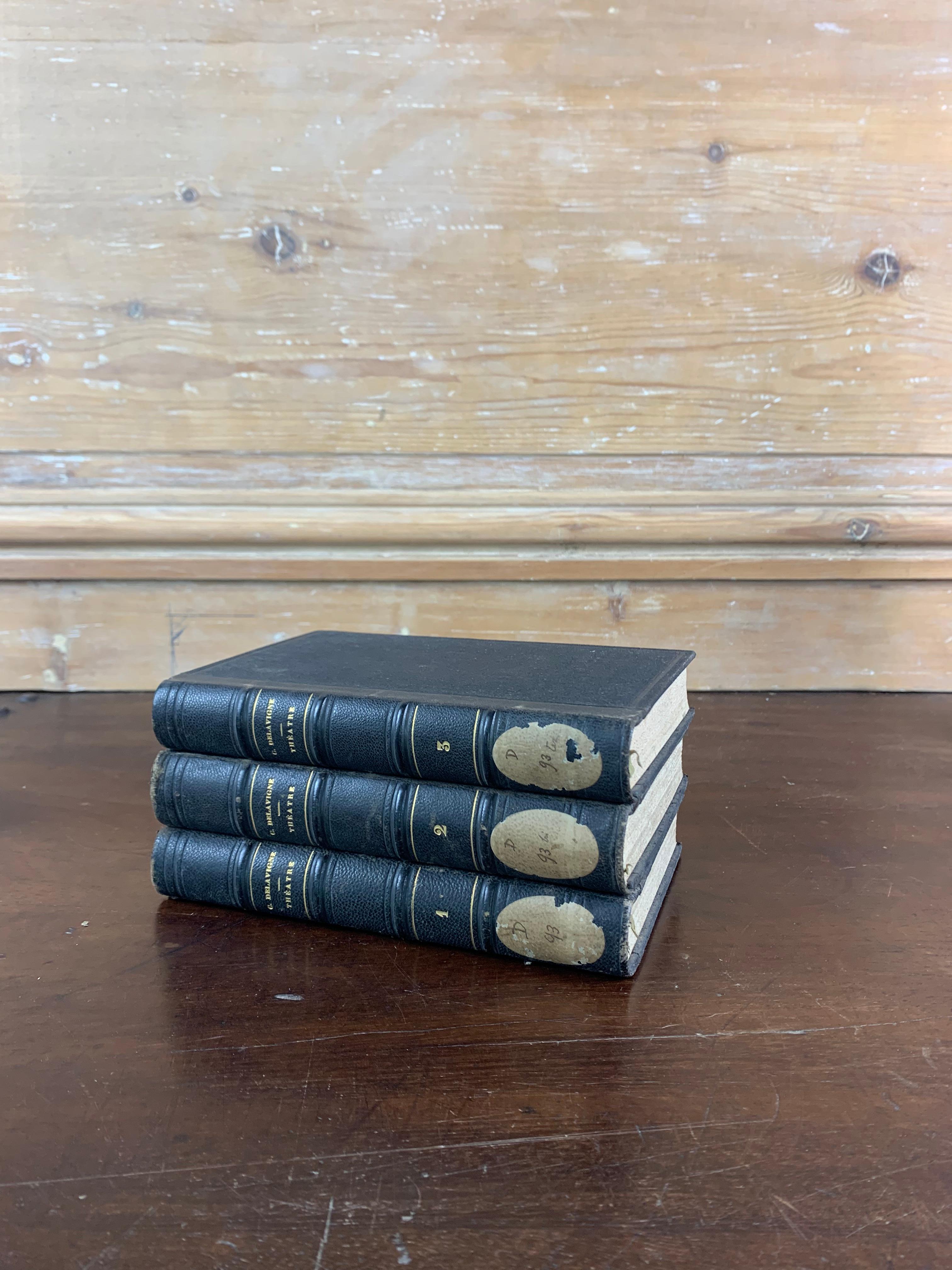 French Set of Plays by Casimir Delavigne Dating from the 19th Century, France For Sale