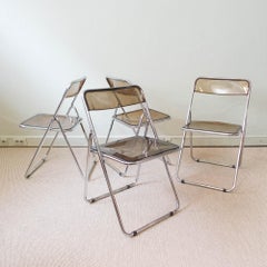 Set di sedie "Plia" di Giancarlo Piretti per Castelli, anni '70