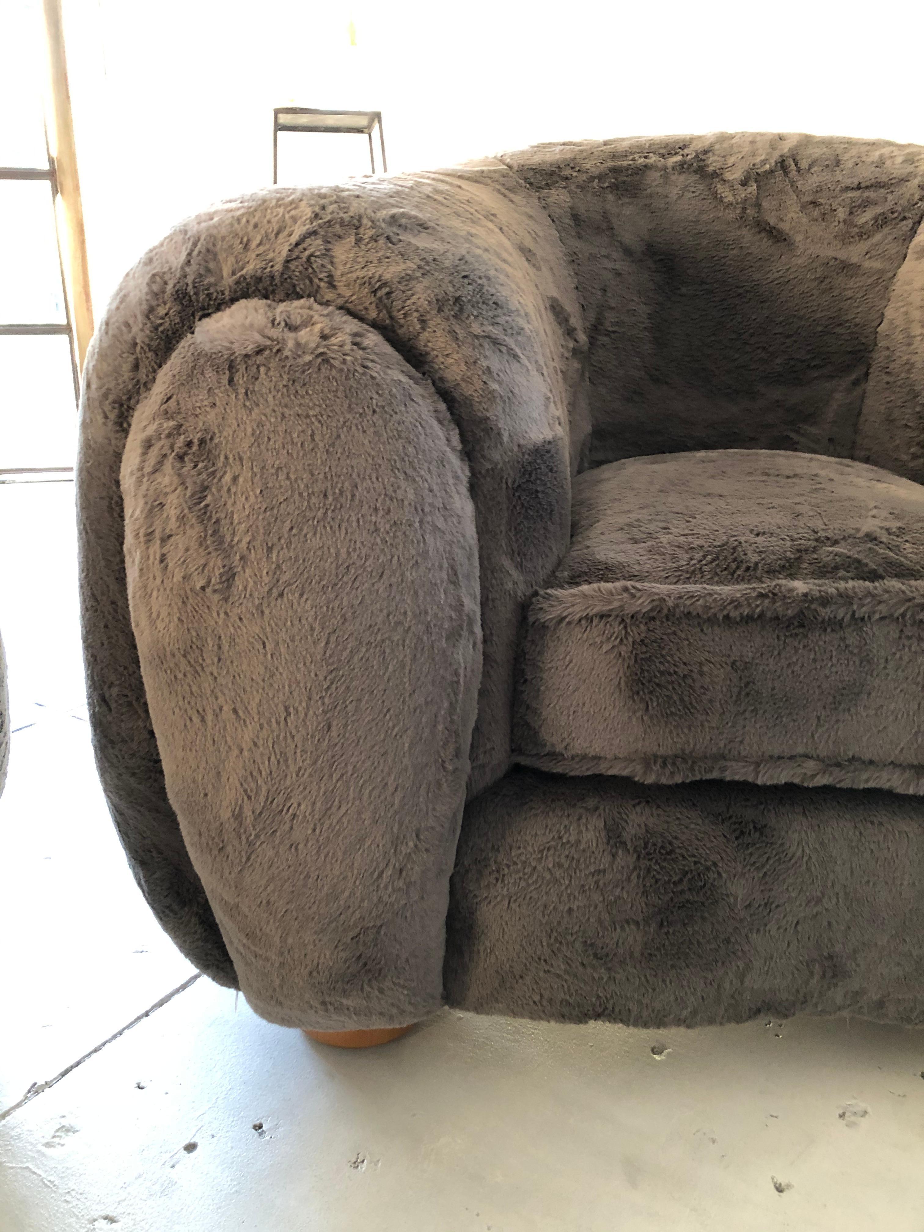 Mid-Century Modern Set of Polar Bear Sofa and Chairs
