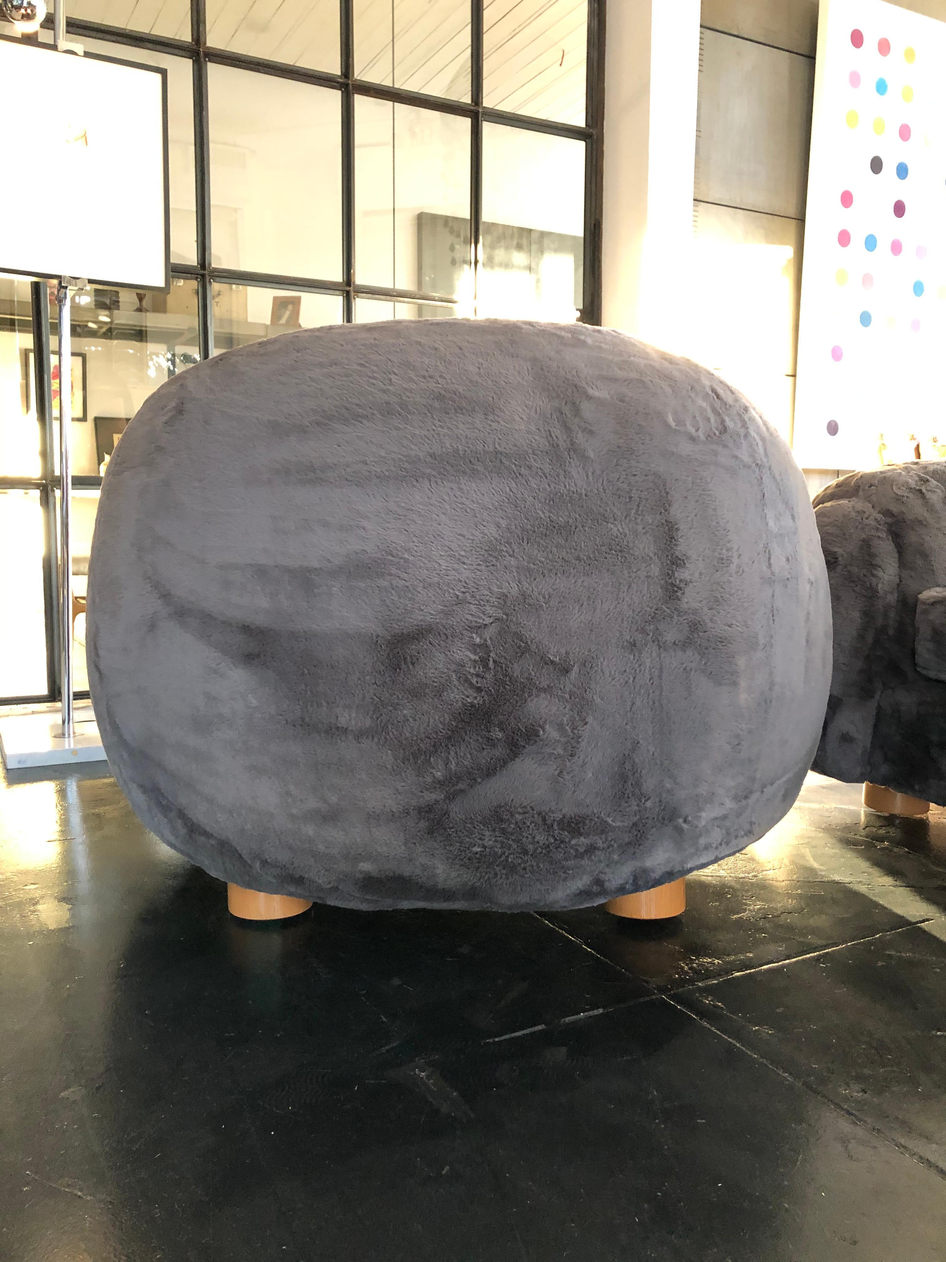 Mid-Century Modern Set of Polar Bear Sofa and Chairs