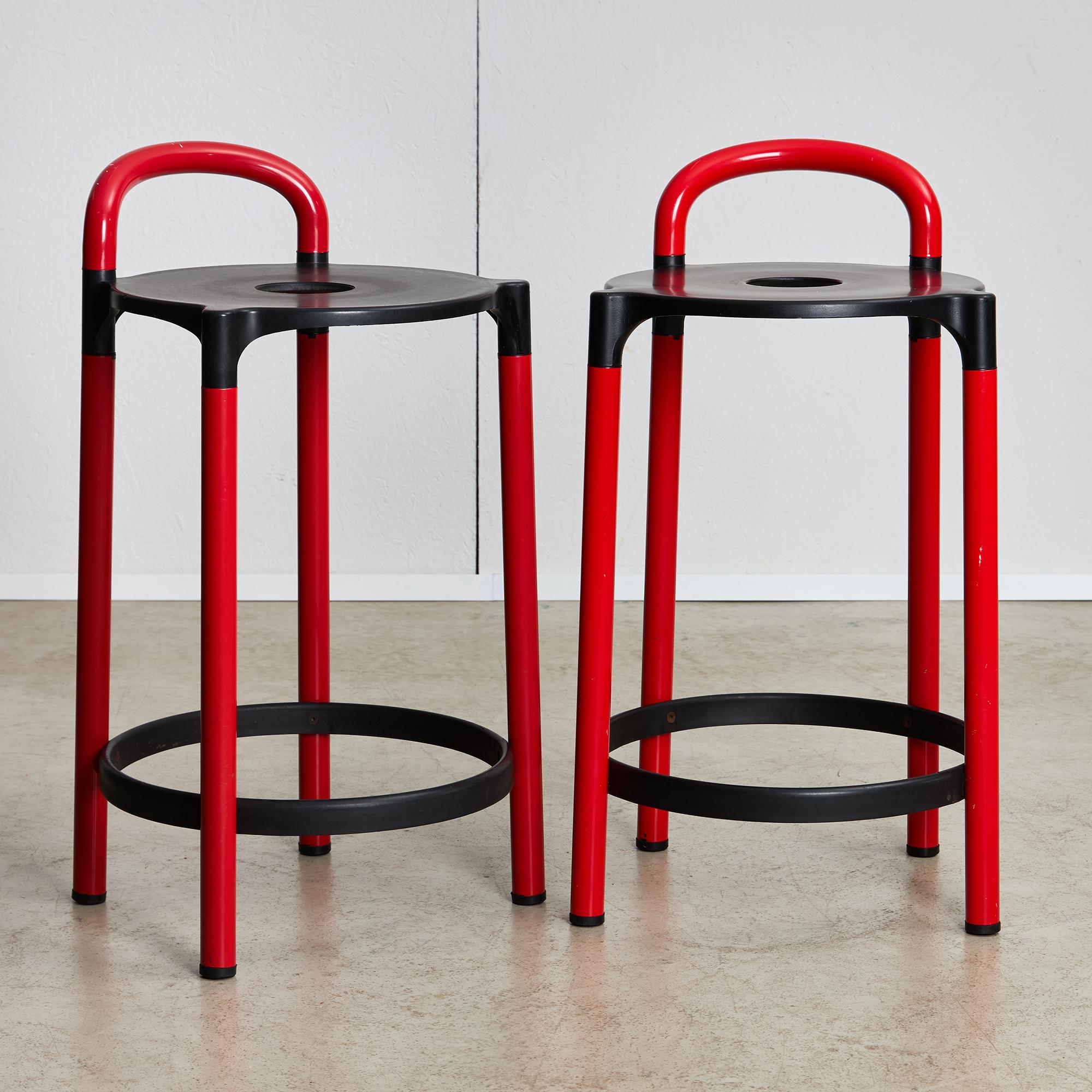 The Polo Bar Stool, crafted by Anna Castelli Ferrieri for Kartell in 1979, stands out as a significant piece of modern furniture that showcases the era's innovative application of materials and design. Ferrieri, a distinguished Italian designer,