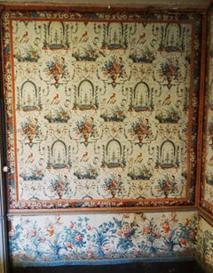 Set of polychrome wallpaper panels