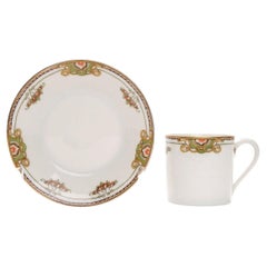 Set of Porcelain Coffee Cup and Saucer, France by F. Legrand & Cie., 1919 - 1944