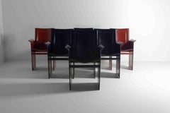 Set of postmodern "Solaria" chairs by Arrben, Italy 1980s