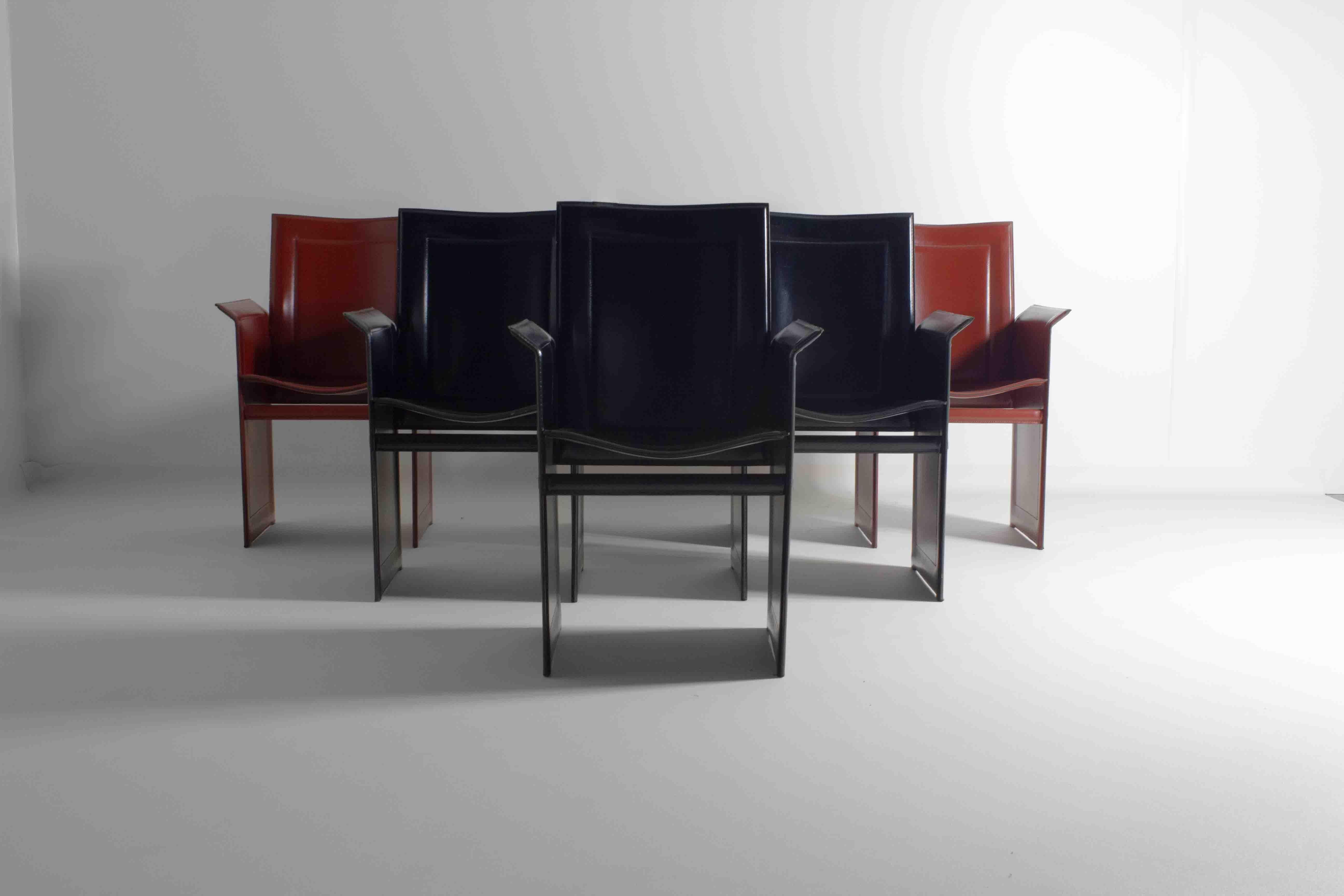 Set postmoderner Stühle „Solaria“ von Arrben, Italien 1980er Jahre (Postmoderne) im Angebot