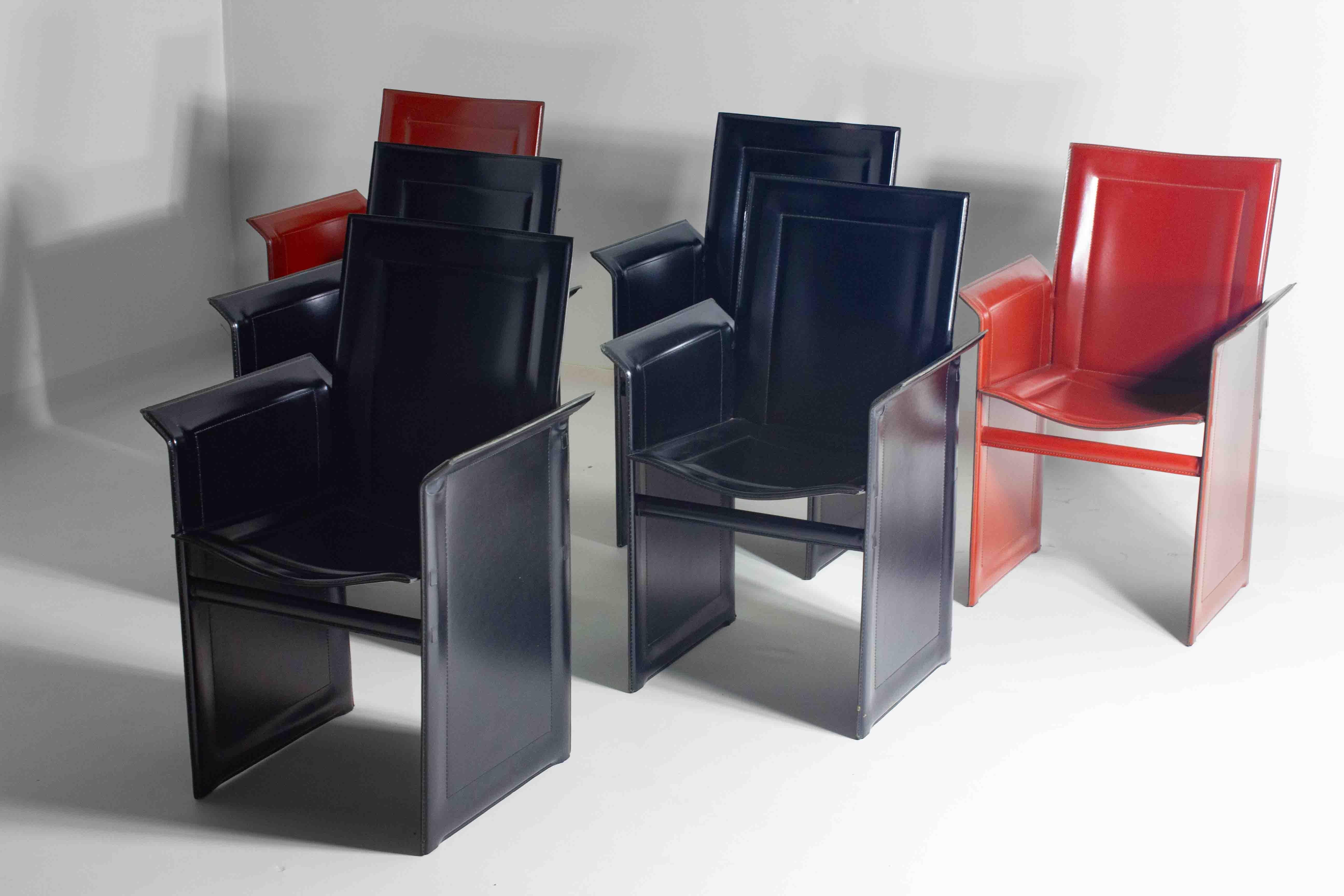 Set postmoderner Stühle „Solaria“ von Arrben, Italien 1980er Jahre (Italienisch) im Angebot