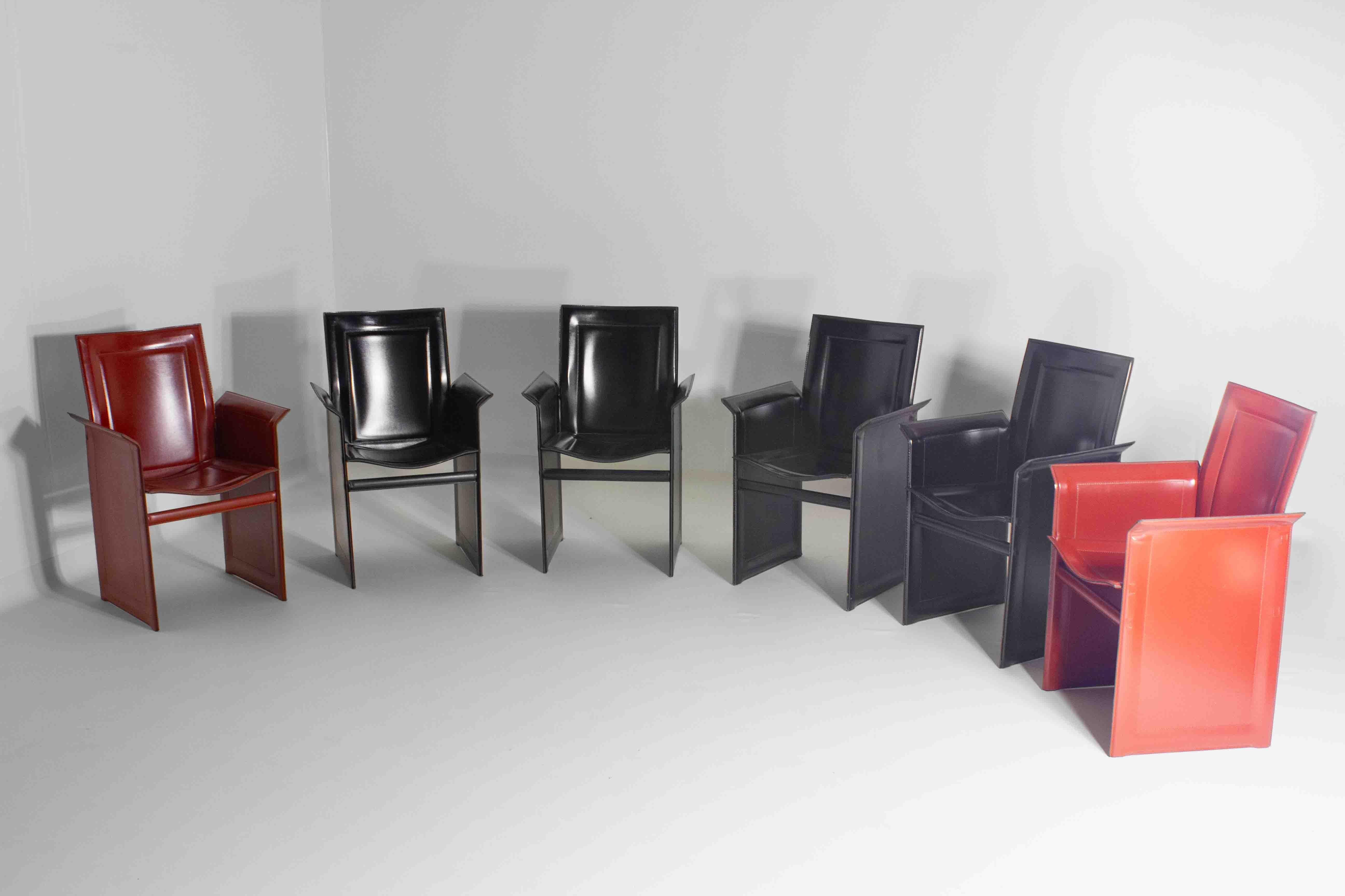 Set postmoderner Stühle „Solaria“ von Arrben, Italien 1980er Jahre (Ende des 20. Jahrhunderts) im Angebot