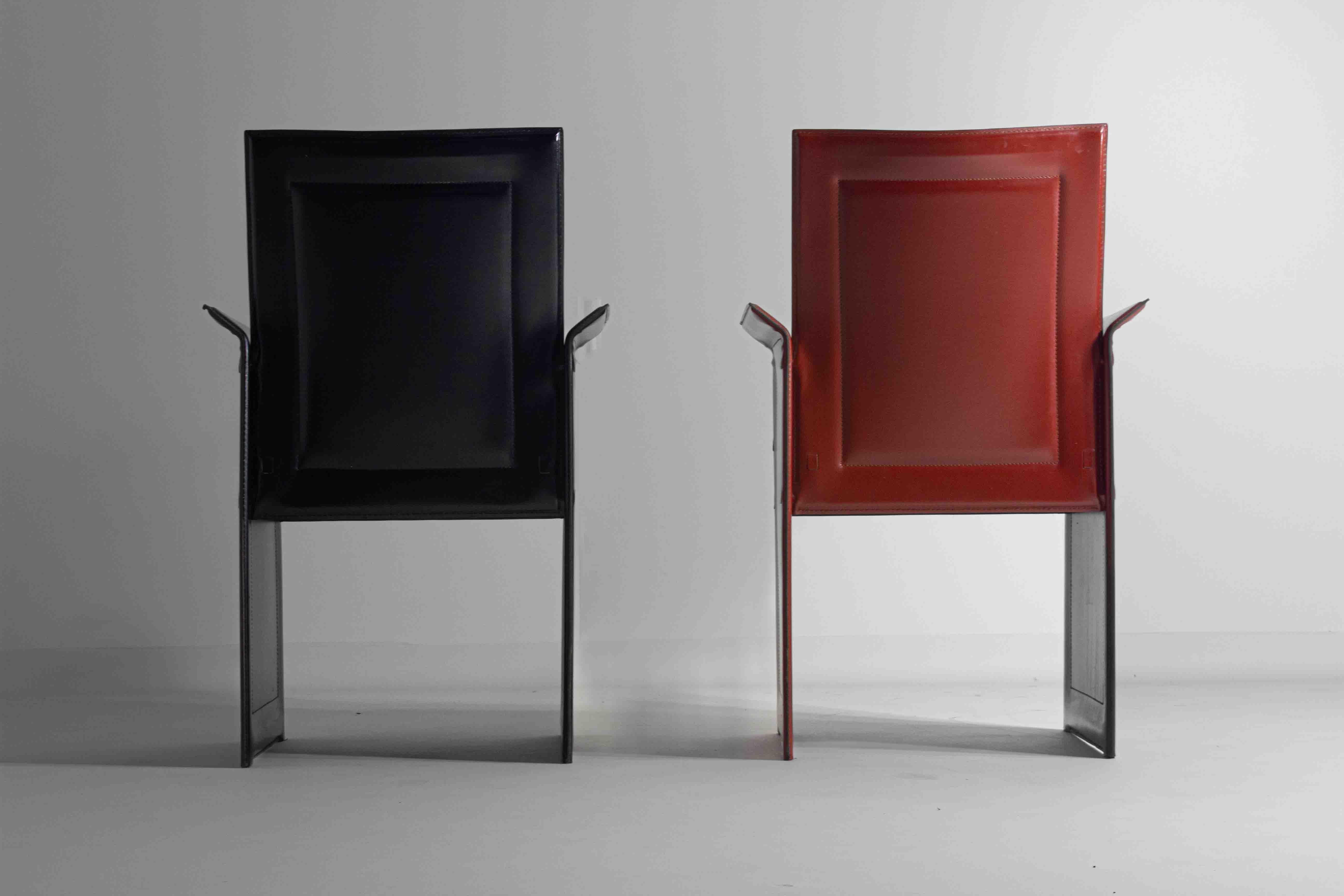 Ensemble de chaises postmodernes Solaria d'Arrben, Italie années 1980 en vente 2