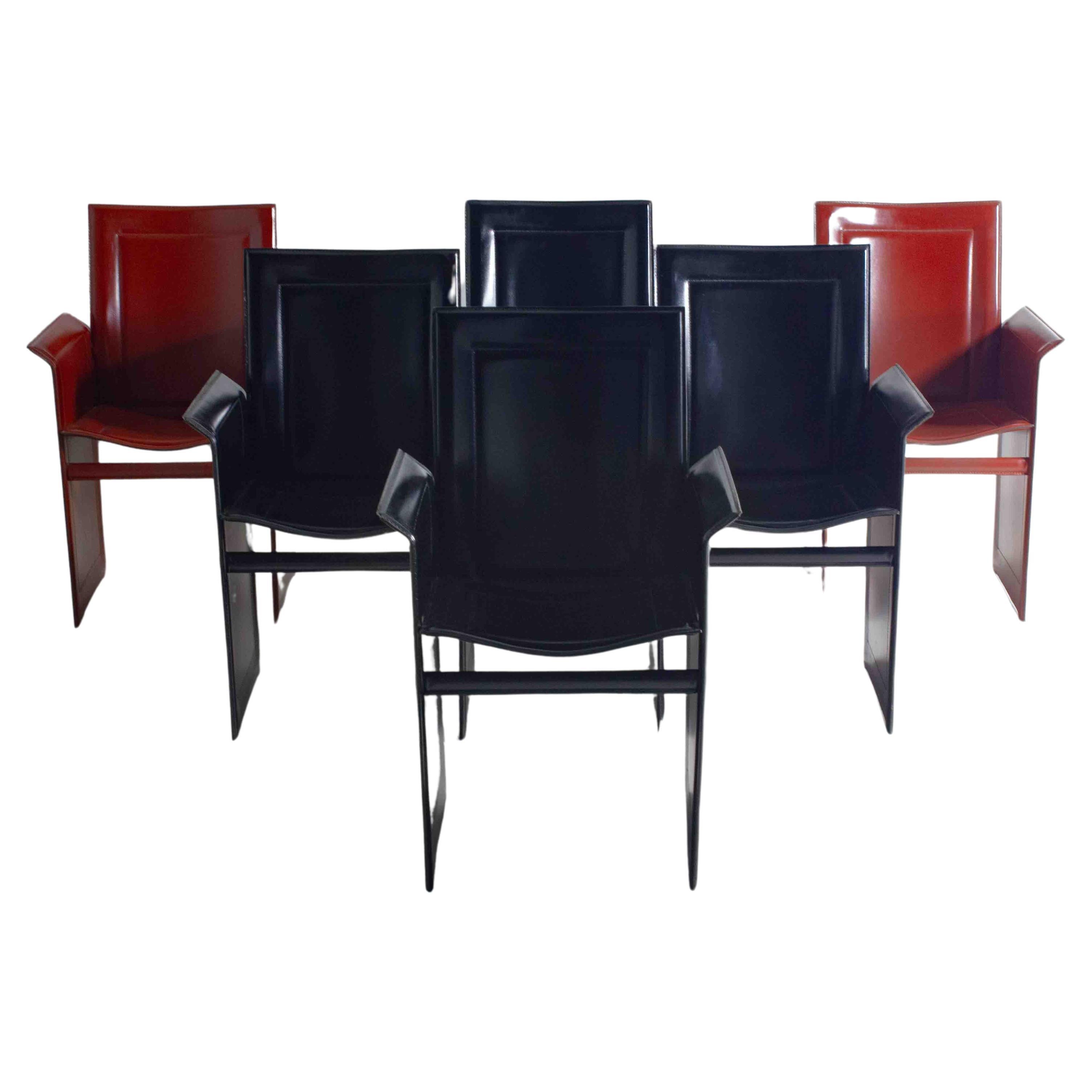 Ensemble de chaises postmodernes Solaria d'Arrben, Italie années 1980 en vente