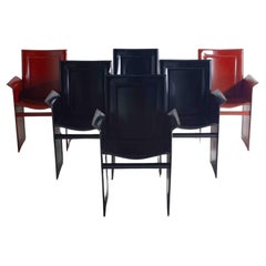 Set of postmodern "Solaria" chairs by Arrben, Italy 1980s