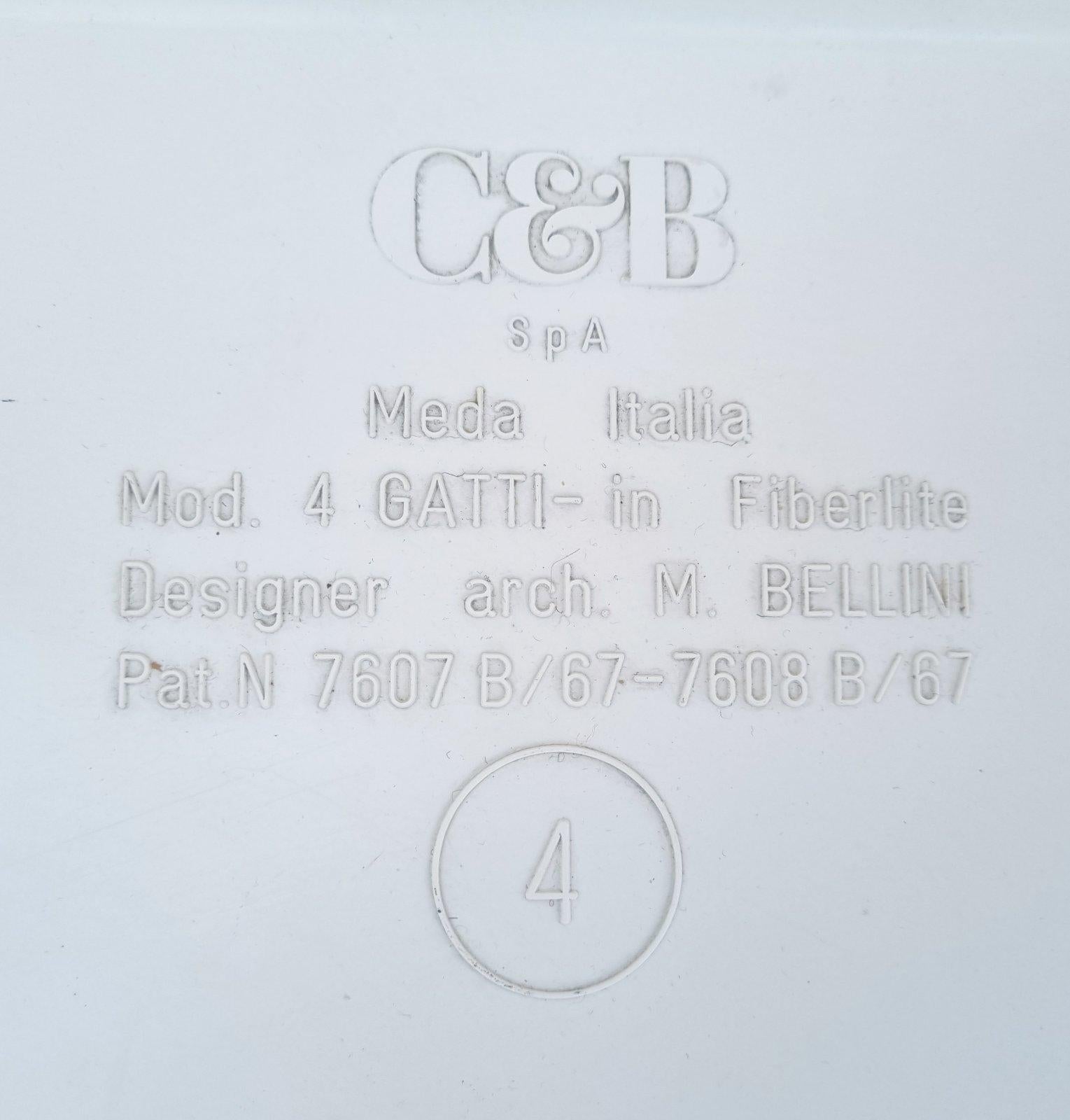 Conjunto de mesas de centro Quattro Gatti Diseño de Mario Bellini para C&B Italia, años 60 en venta 3