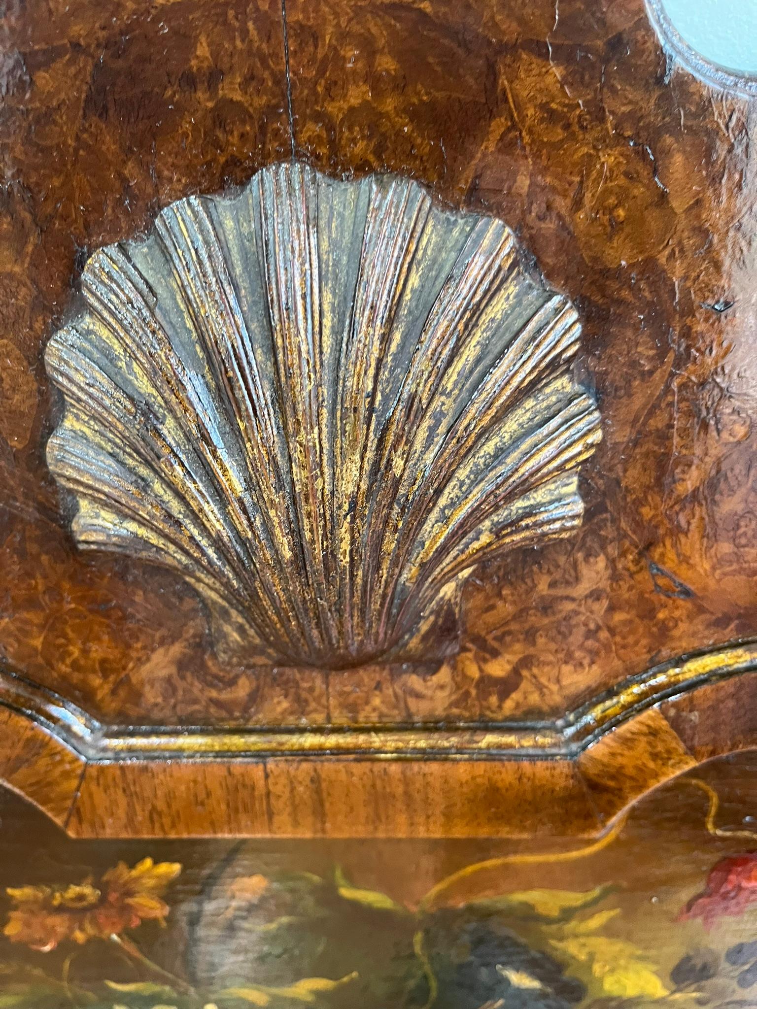 Satz oder Paar Spiegel im Queen Anne-Stil aus englischem Wurzelholz Trumeau im Angebot 8