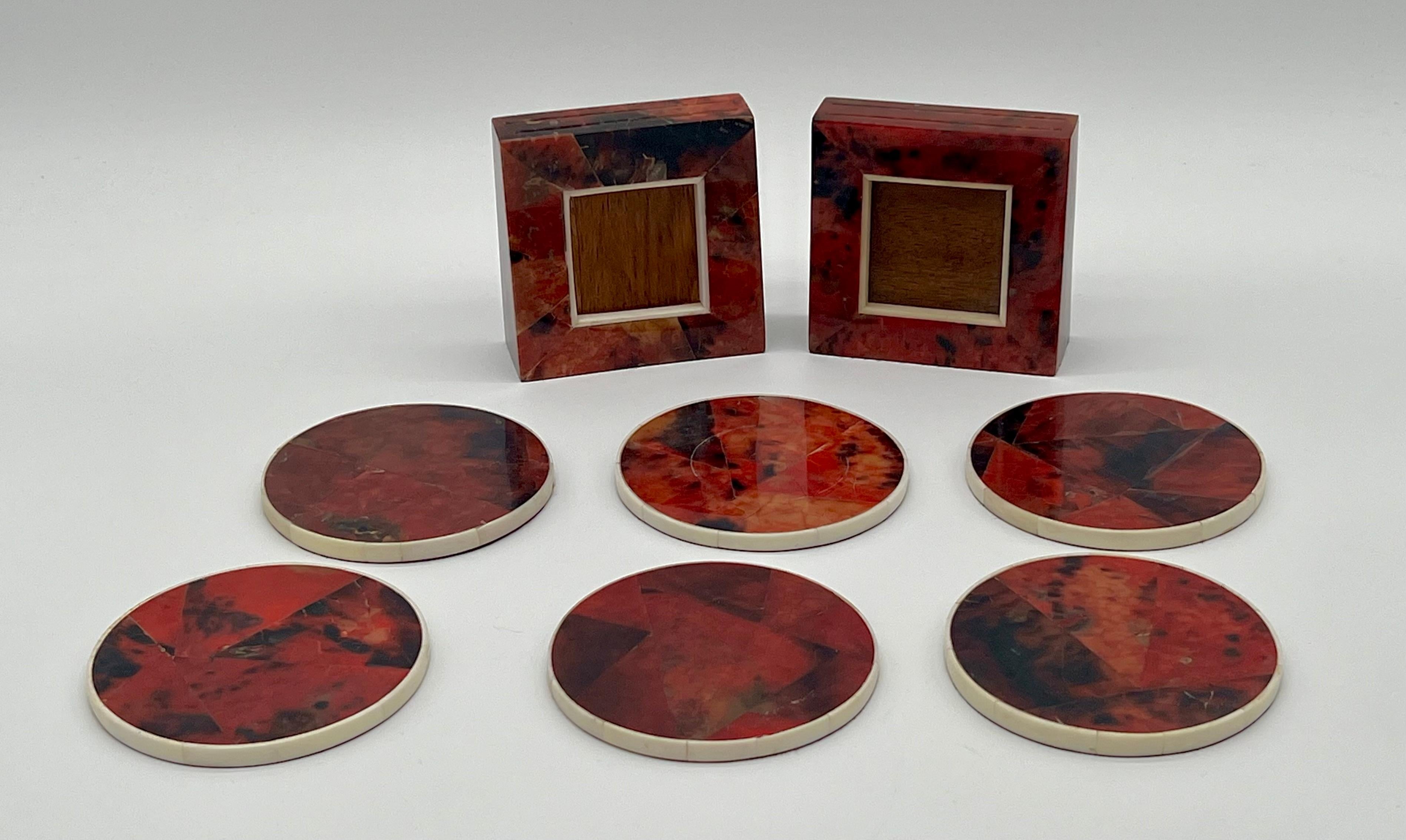 Set of R & Y Augousti Paris France Decorative Picture Frames and Coasters 3