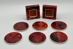 Set of R & Y Augousti Paris France Decorative Picture Frames and Coasters