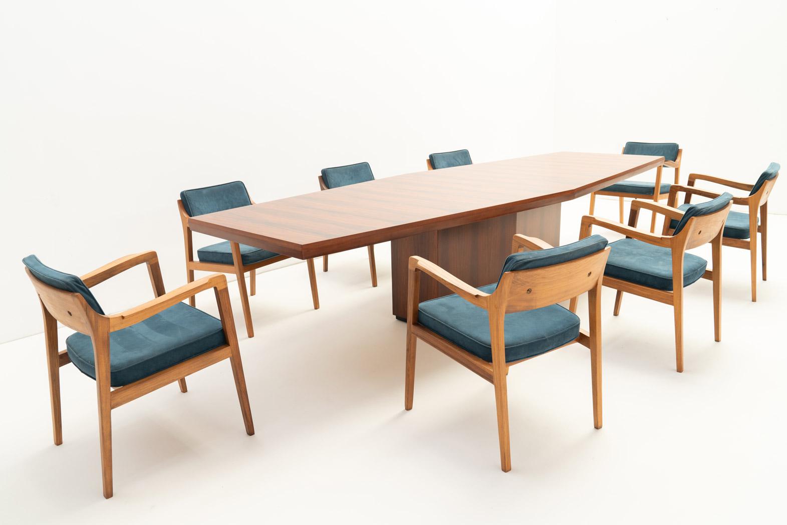 Set of rare armchairs by Jules Wabbes, Belgium 1960's For Sale 9