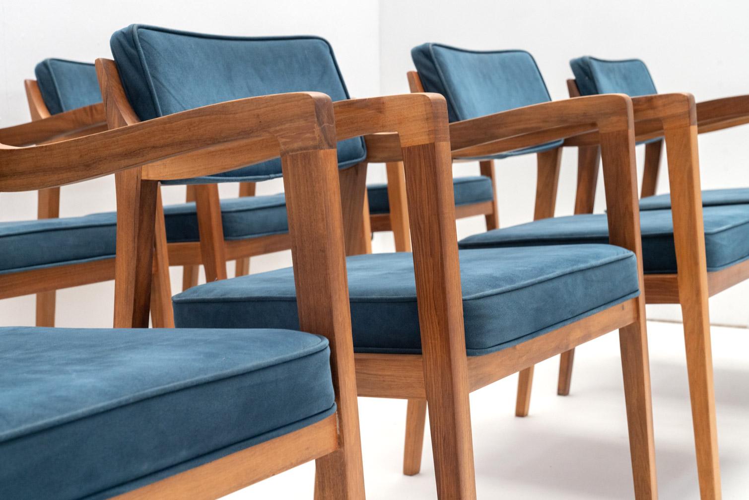 Set of rare armchairs by Jules Wabbes, Belgium 1960's In Good Condition For Sale In Brussels, BE