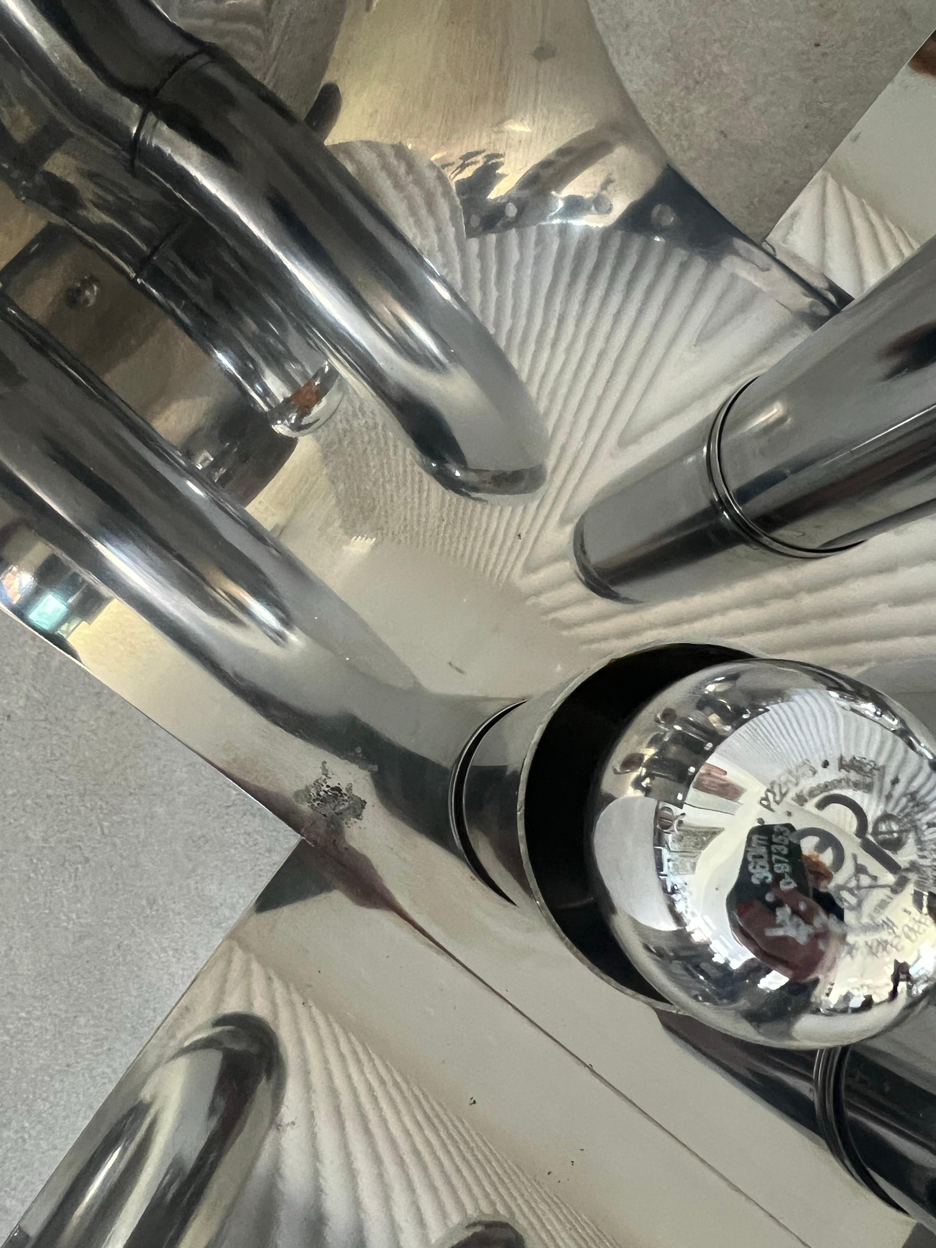 Ensemble de lampes de table chromées rares de Goffredo Reggiani Bon état - En vente à HAARLEM, NL