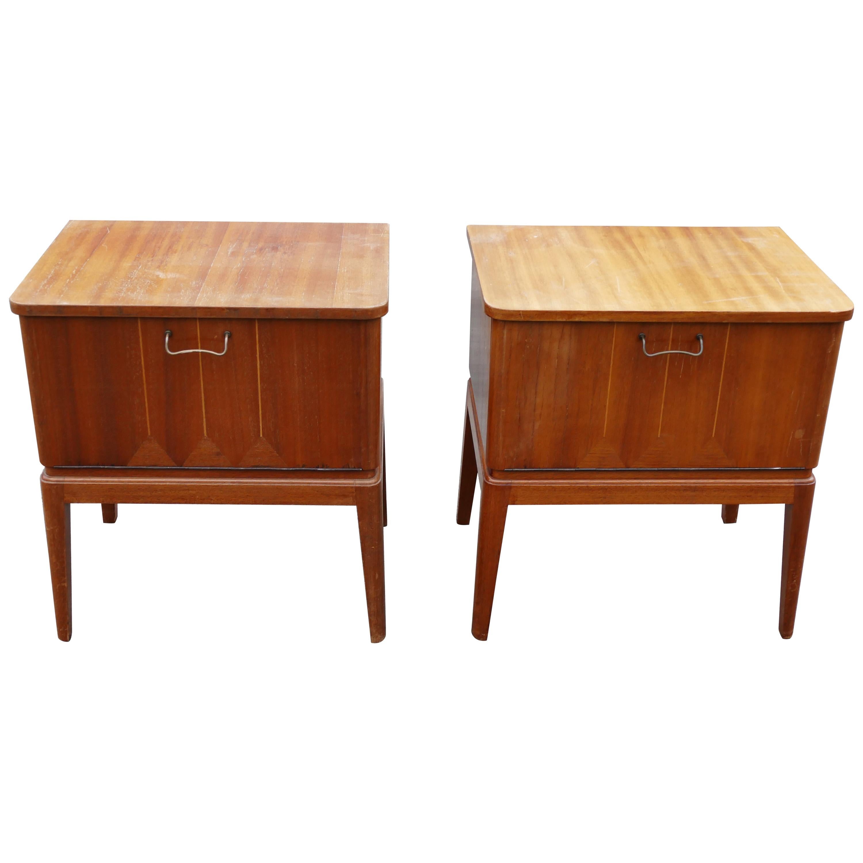 Set of Rare Danish Nightstands from 1930s For Sale