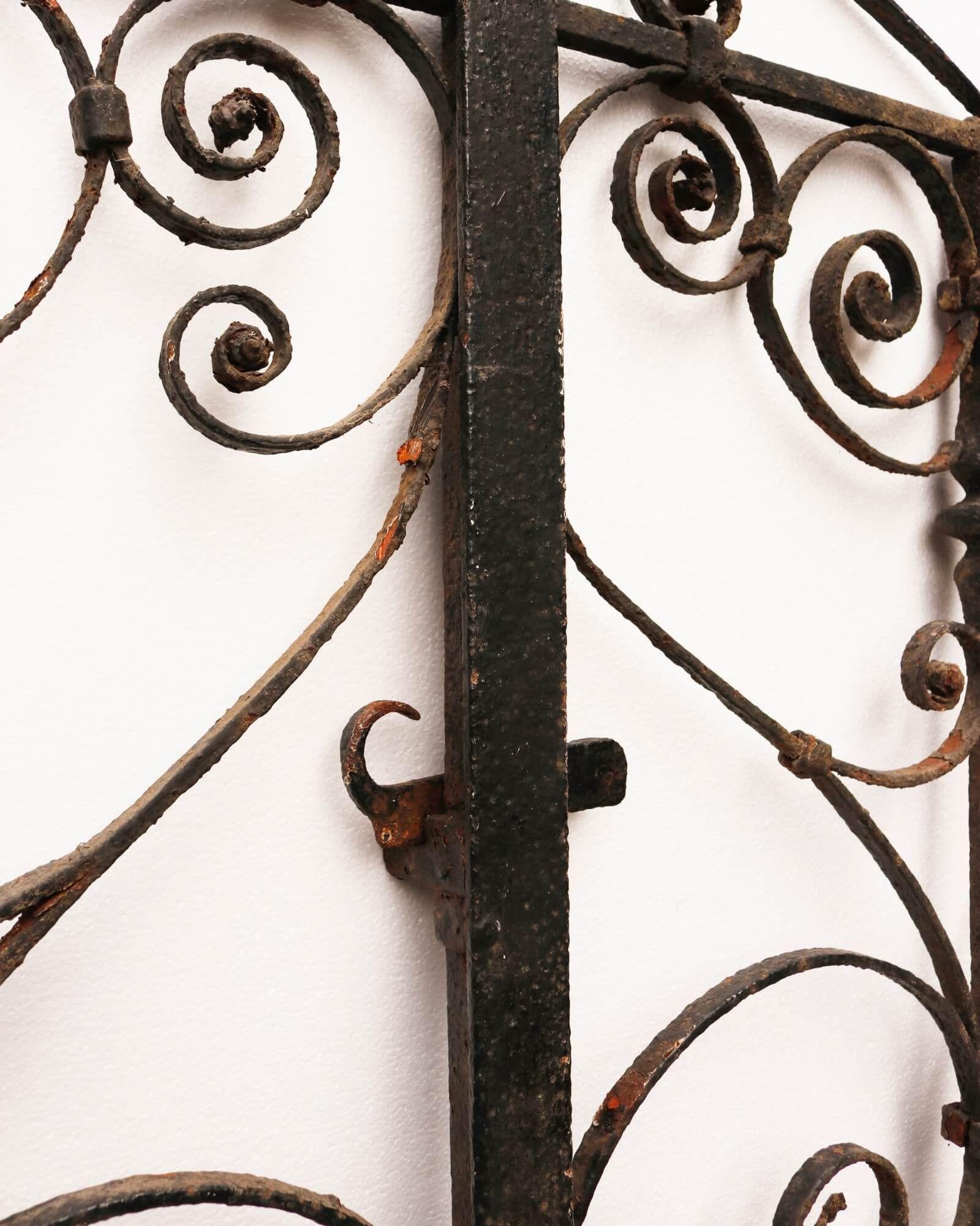 Set of Rare Georgian Wrought Iron Pedestrian Gates For Sale 1