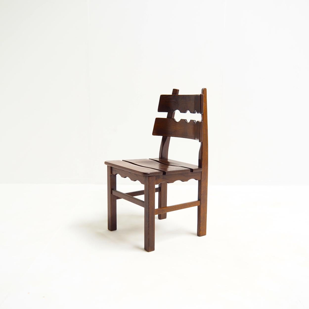 Ensemble de chaises de salle à manger Razorblade attr. à Henning Kjaernulf pour Nyrup Møbelfabrik en vente 3