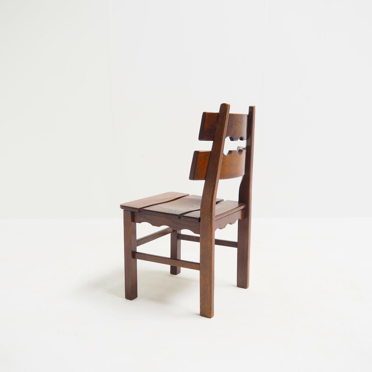 Ensemble de chaises de salle à manger Razorblade attr. à Henning Kjaernulf pour Nyrup Møbelfabrik en vente 4
