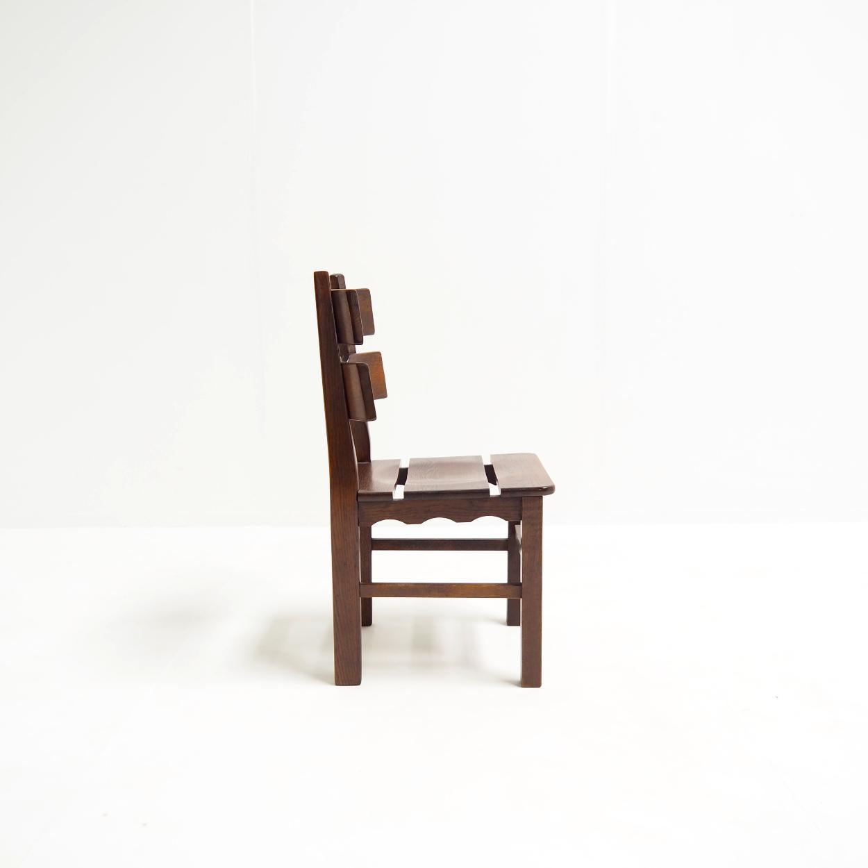 Ensemble de chaises de salle à manger Razorblade attr. à Henning Kjaernulf pour Nyrup Møbelfabrik en vente 2