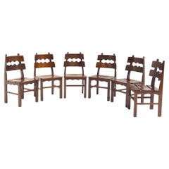 Ensemble de chaises de salle à manger Razorblade attr. à Henning Kjaernulf pour Nyrup Møbelfabrik