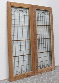Set of Reclaimed Copperlight Art Deco Double Doors (1)