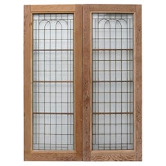 Used Set of Reclaimed Copperlight Art Deco Double Doors (1)