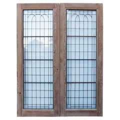 Used Set of Reclaimed Copperlight Art Deco Double Doors (12)