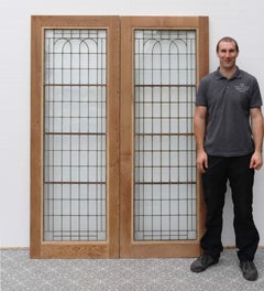 Set of Reclaimed Copperlight Art Deco Double Doors (4)