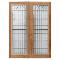 Used Set of Reclaimed Copperlight Art Deco Double Doors (4)