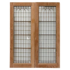Used Set of Reclaimed Copperlight Art Deco Double Doors (5)