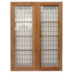 Used Set of Reclaimed Copperlight Art Deco Double Doors (9)