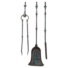 Antique Set of Reclaimed Georgian Fire Tools