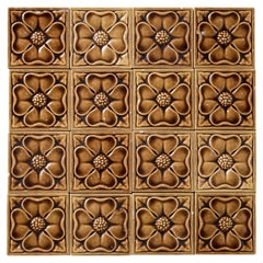 Ensemble de carreaux Carter récupérés et émaillés
