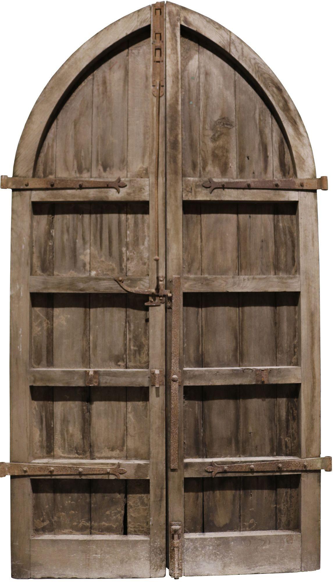 Satz von aufgearbeiteten gotischen Kirchentüren im Zustand „Gut“ im Angebot in Wormelow, Herefordshire