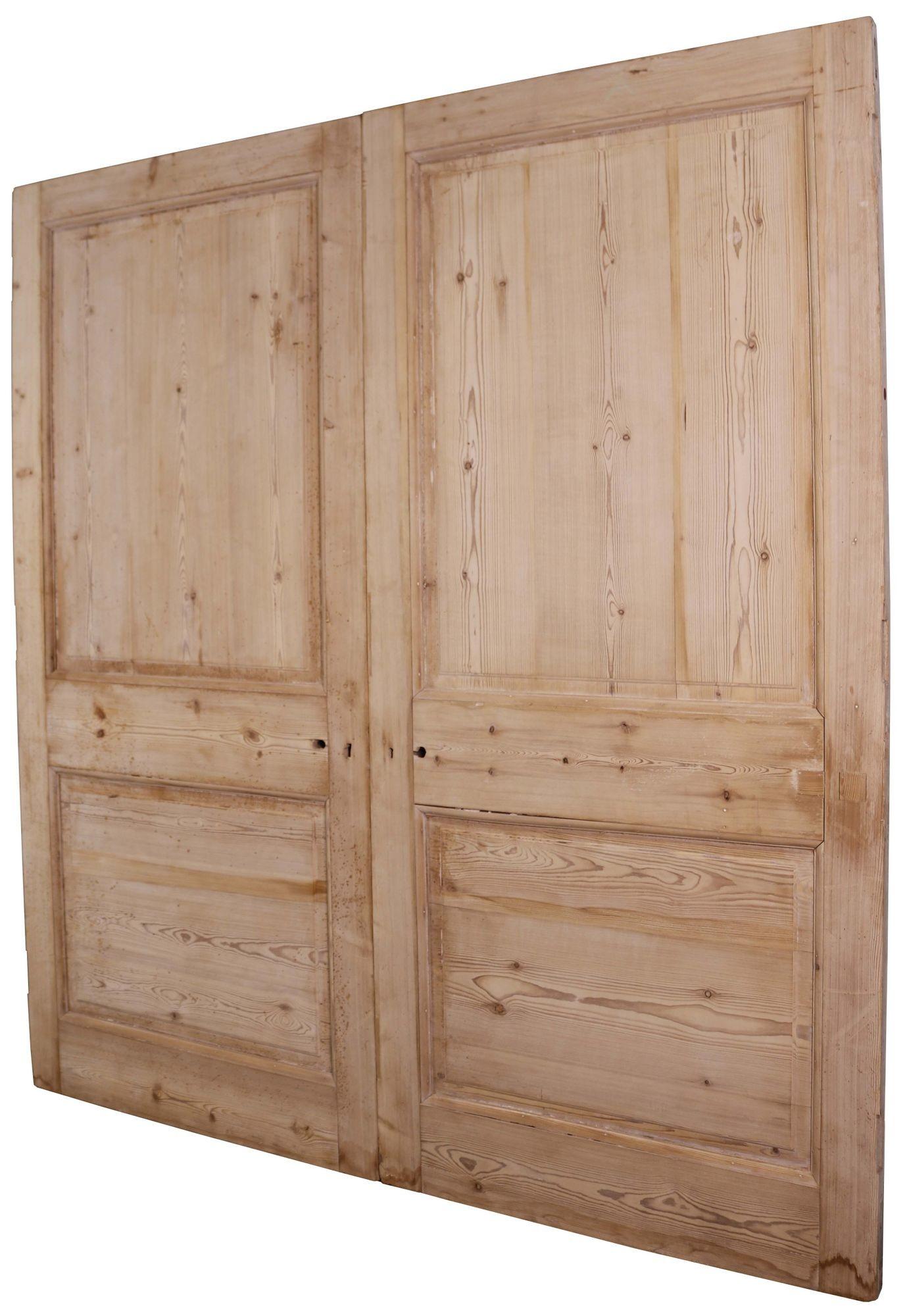 19th Century Set of Reclaimed Pine Dividing Doors For Sale