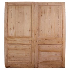 Antique Set of Reclaimed Pine Dividing Doors