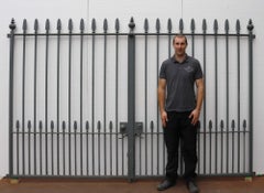 Set of Reclaimed Steel Driveway Gates 313 cm (10’3”)