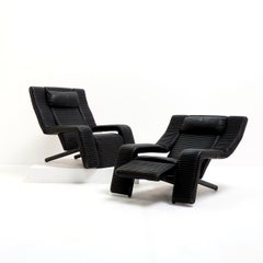 Set of Reclining Loungechairs by G.P. Vitelli & T. Ammannati for Brunati, Italy