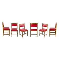 Ensemble de chaises rouges, 1970