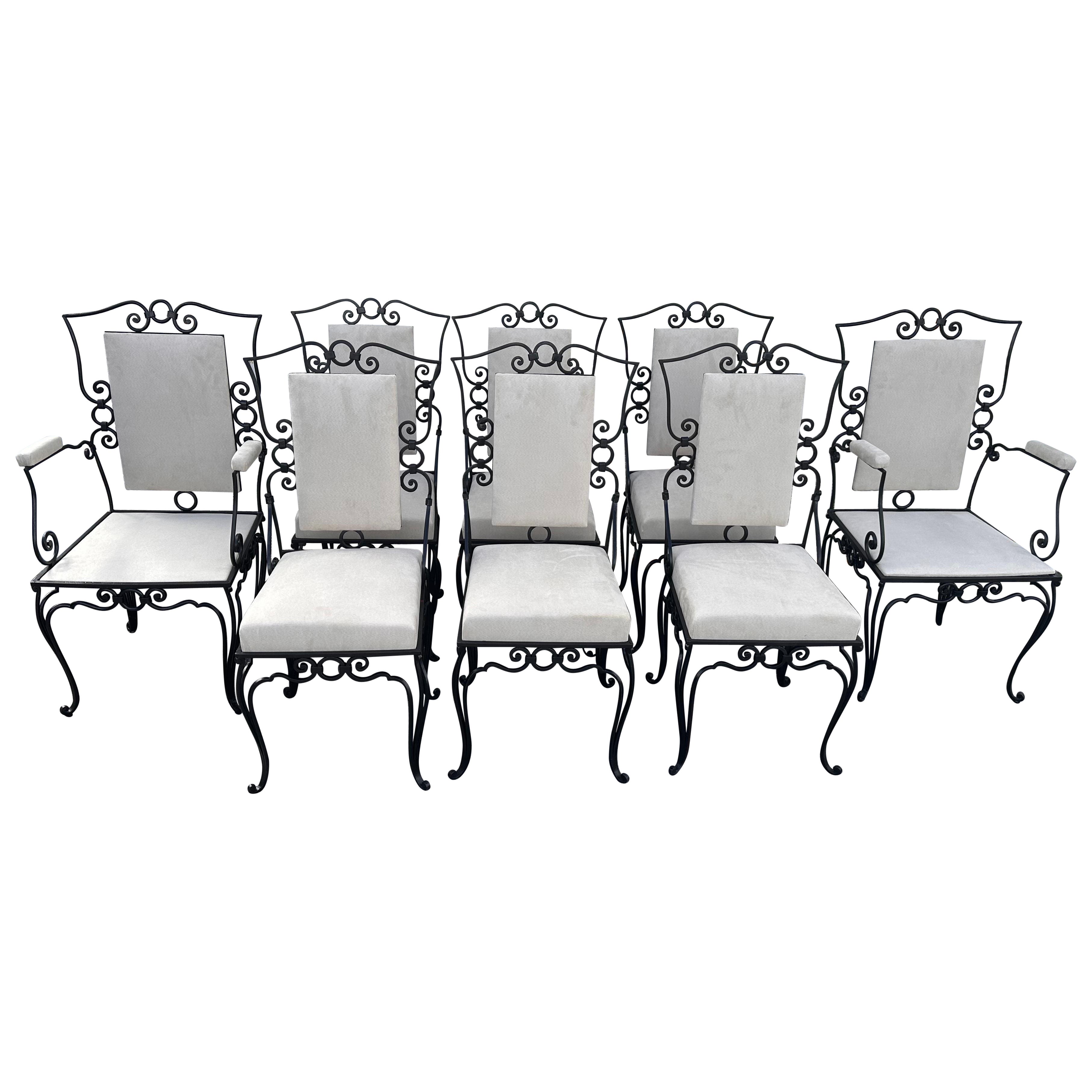 Ensemble de chaises et fauteuils de salle à manger Rene His en vente