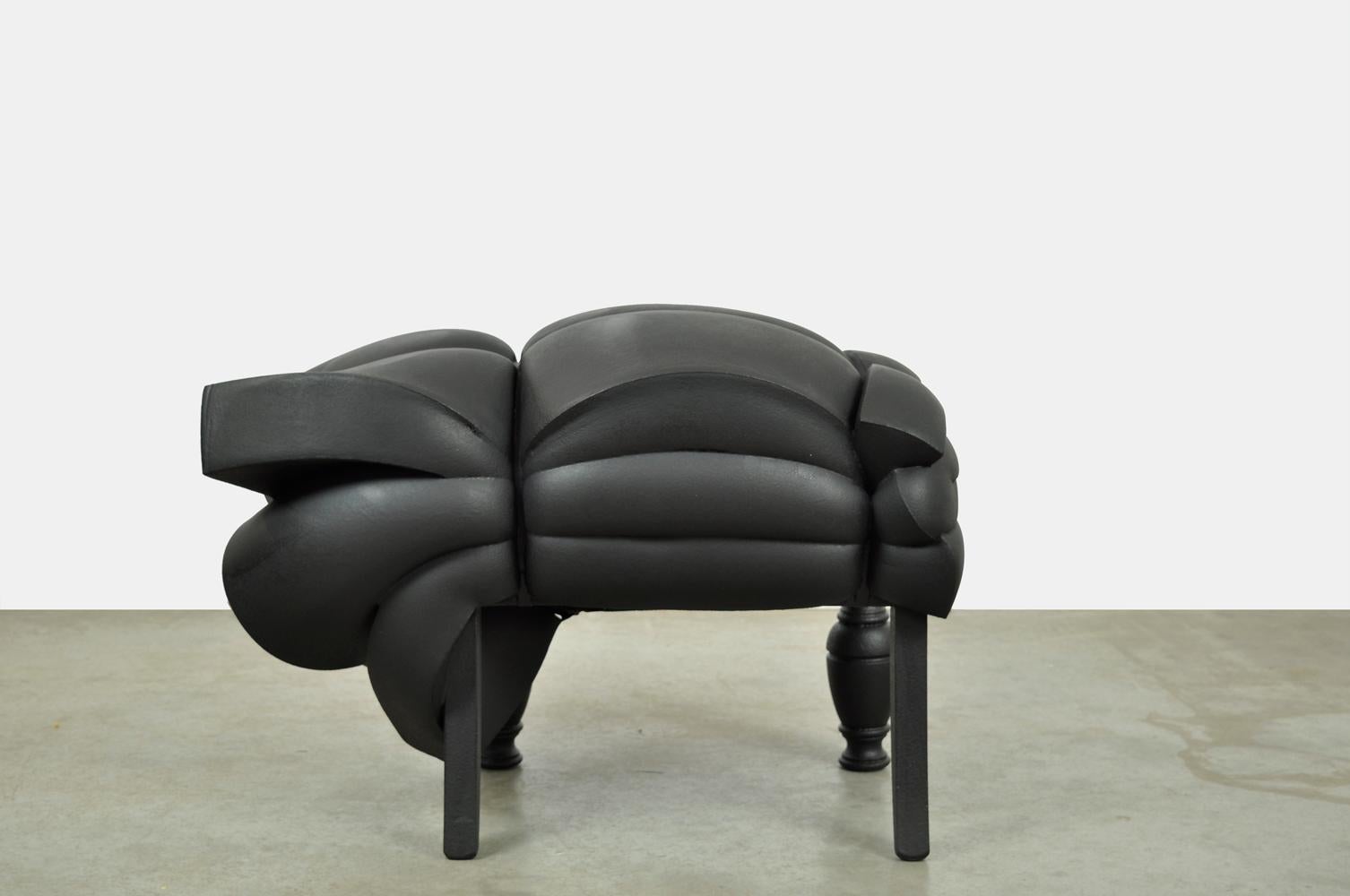 Set aus wiederverwendetem Stuhl mit Hocker, Madam Rubens, entworfen von Frank Willems, 00er Jahre im Angebot 7