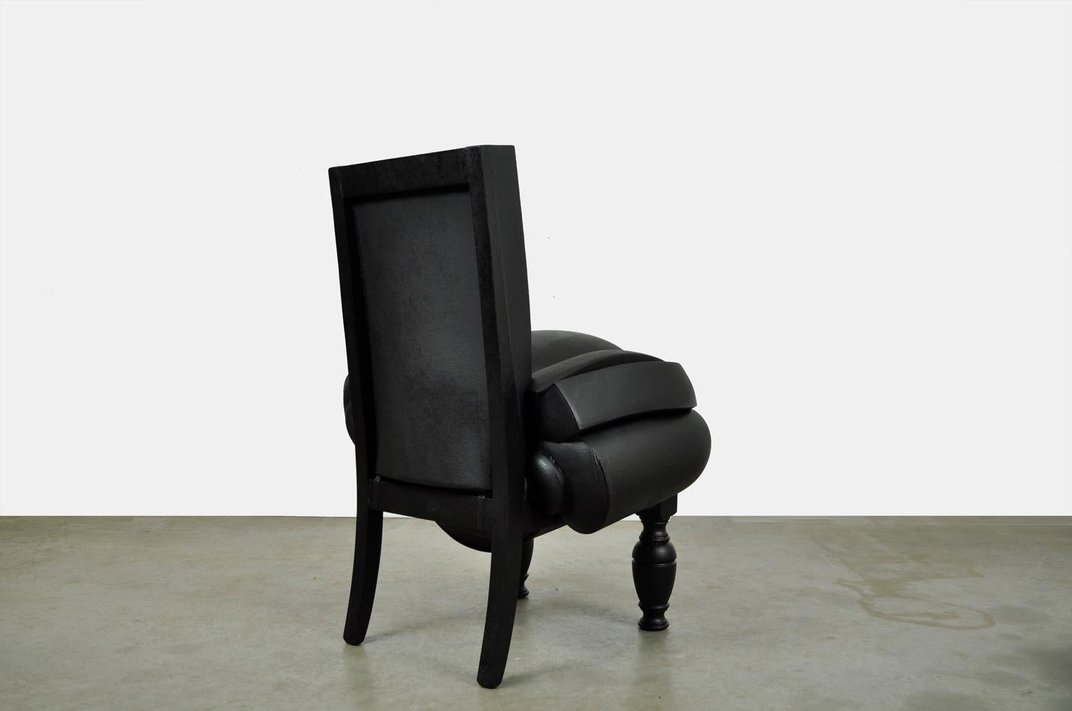 Contemporary Set of reused chair with stool, Madam Rubens, designed by Frank Willems, 00's For Sale