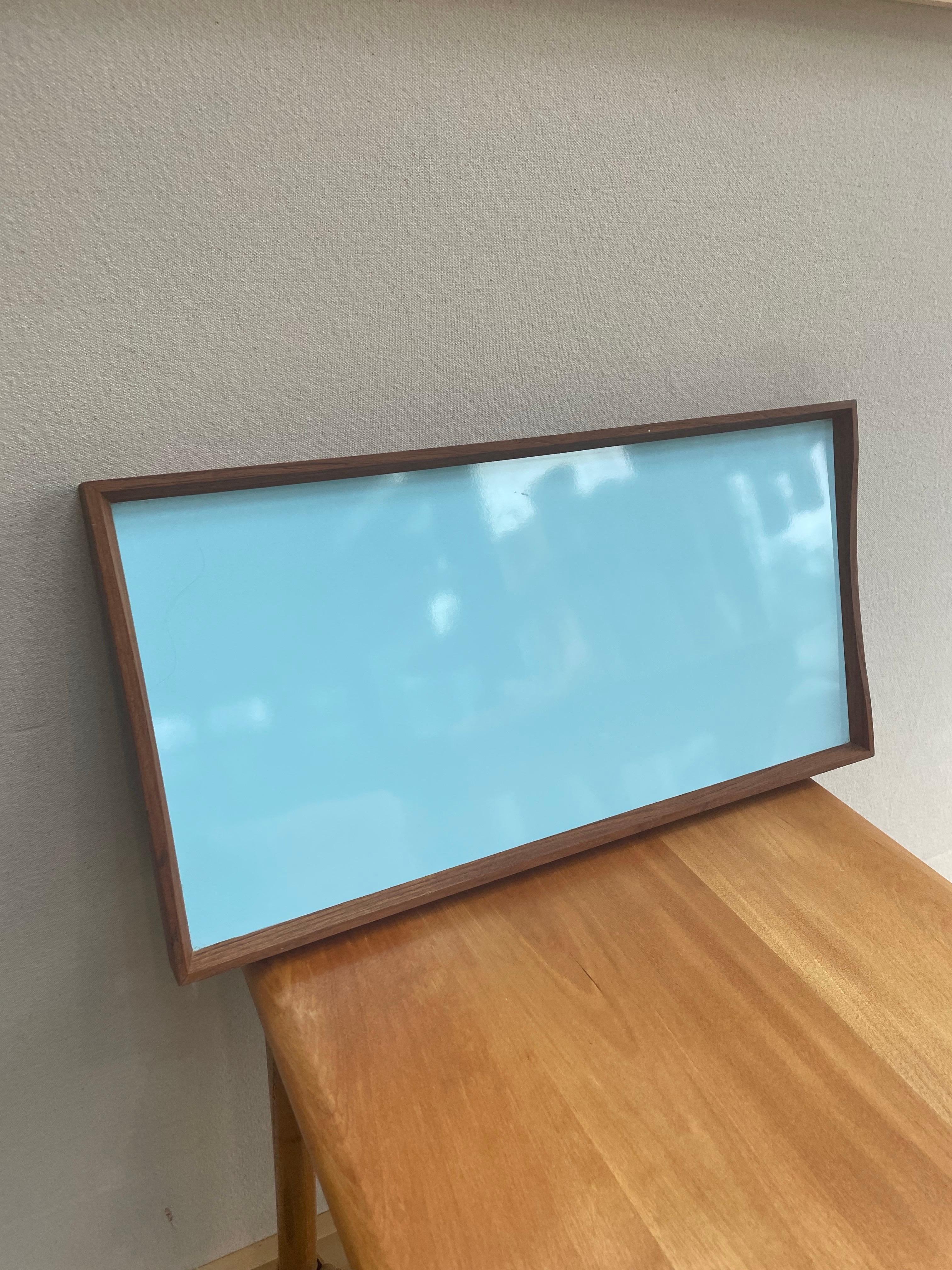 Wood Set of Reversible Finn Juhl “Turning Trays” in Teak and Colored Laminate