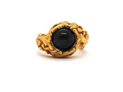 Gilbert Albert Set Of Ring Earrings And Pendent In 18 Karats Yellow Gold