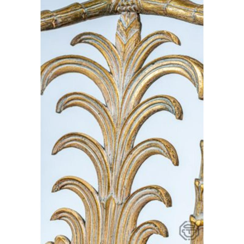 Italiano Set di sedie rococò a forma di palma in vendita