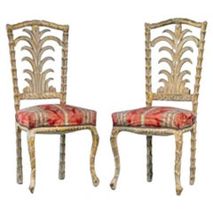Set di sedie rococò a forma di palma